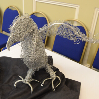 Jill de Bretton-Gordon Wire sculpture of “Silver Bird”